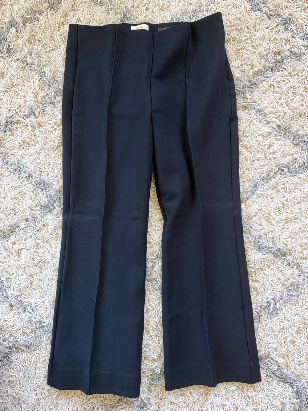 Maeve Black Ankle Crop Tailored Pants